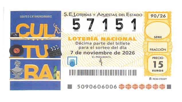Décimo 57151 del sorteo 90-07/11/2026 Sábado