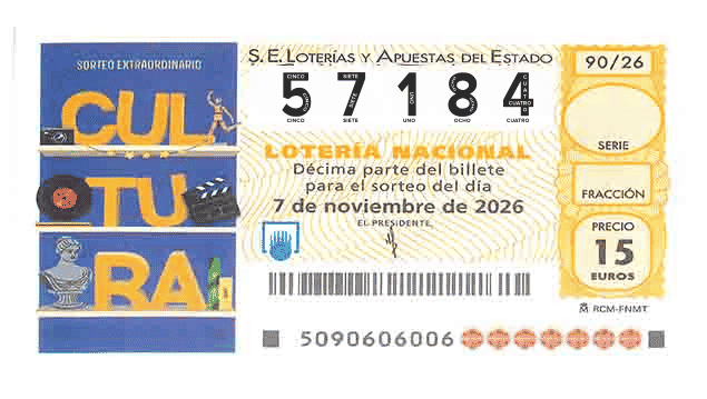 Décimo 57184 del sorteo 90-07/11/2026 Sábado