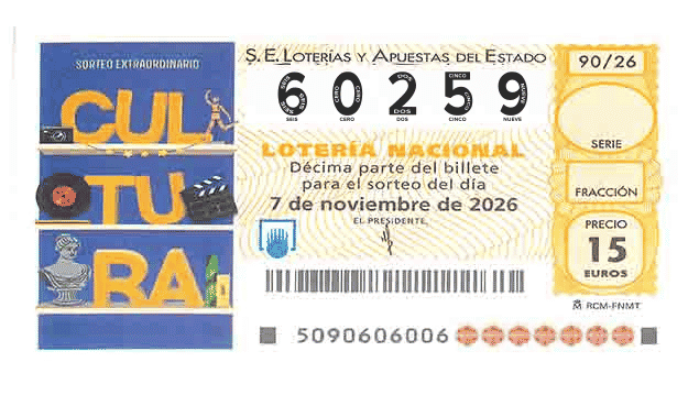 Décimo 60259 del sorteo 90-07/11/2026 Sábado