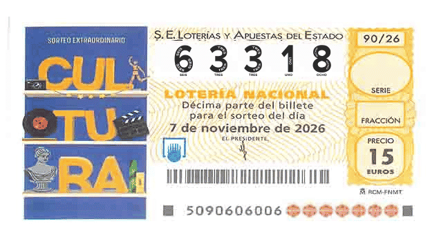 Décimo 63318 del sorteo 90-07/11/2026 Sábado