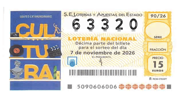 Décimo 63320 del sorteo 90-07/11/2026 Sábado