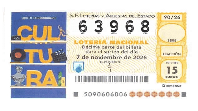 Décimo 63968 del sorteo 90-07/11/2026 Sábado