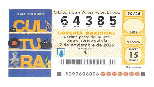 Décimo 64385 del sorteo 90-07/11/2026 Sábado