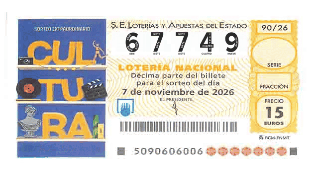 Décimo 67749 del sorteo 90-07/11/2026 Sábado