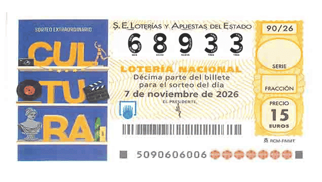 Décimo 68933 del sorteo 90-07/11/2026 Sábado