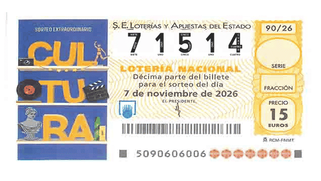 Décimo 71514 del sorteo 90-07/11/2026 Sábado