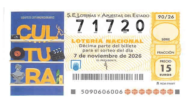 Décimo 71720 del sorteo 90-07/11/2026 Sábado