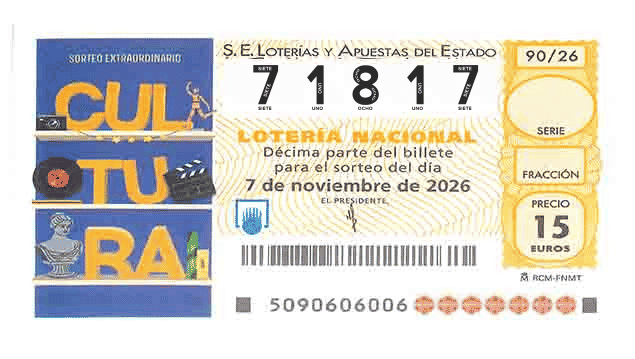 Décimo 71817 del sorteo 90-07/11/2026 Sábado