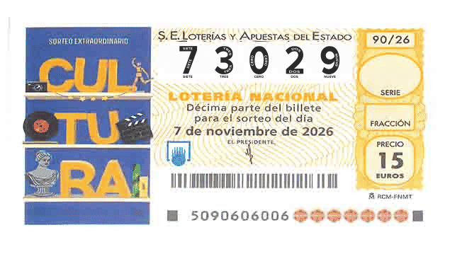 Décimo 73029 del sorteo 90-07/11/2026 Sábado