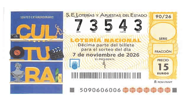 Décimo 73543 del sorteo 90-07/11/2026 Sábado