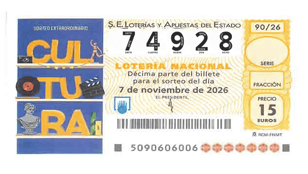 Décimo 74928 del sorteo 90-07/11/2026 Sábado