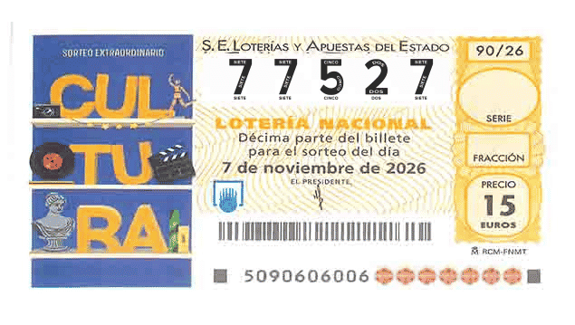 Décimo 77527 del sorteo 90-07/11/2026 Sábado