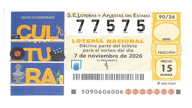 Décimo 77575 del sorteo 90-07/11/2026 Sábado