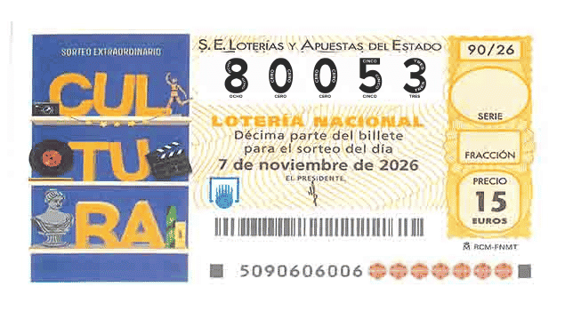 Décimo 80053 del sorteo 90-07/11/2026 Sábado