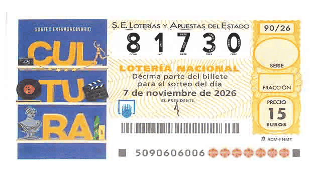 Décimo 81730 del sorteo 90-07/11/2026 Sábado
