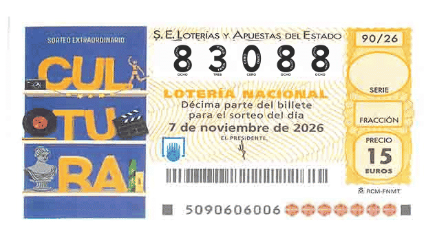 Décimo 83088 del sorteo 90-07/11/2026 Sábado