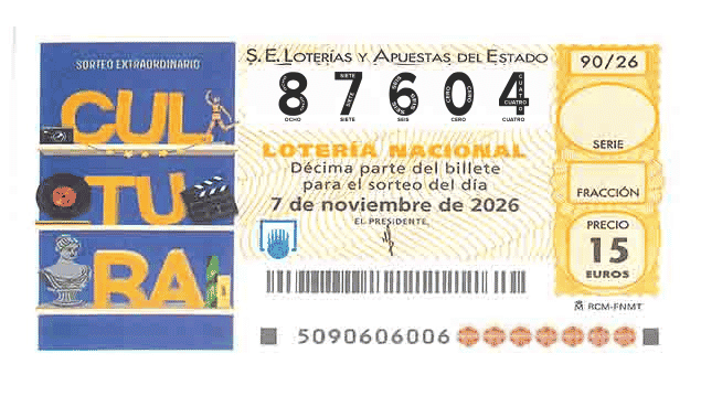 Décimo 87604 del sorteo 90-07/11/2026 Sábado