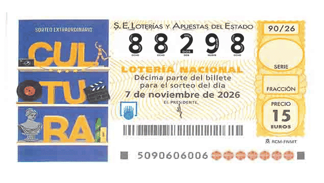 Décimo 88298 del sorteo 90-07/11/2026 Sábado
