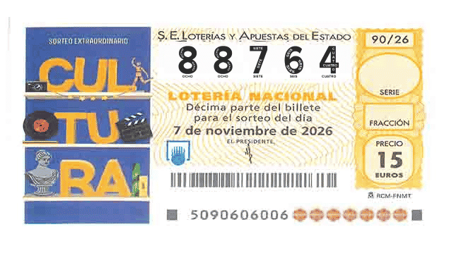 Décimo 88764 del sorteo 90-07/11/2026 Sábado