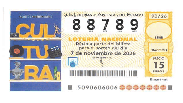 Décimo 88789 del sorteo 90-07/11/2026 Sábado