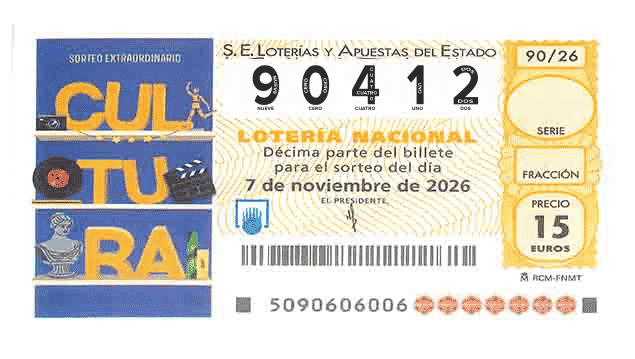 Décimo 90412 del sorteo 90-07/11/2026 Sábado