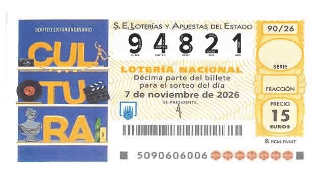 Décimo 94821 del sorteo 90-07/11/2026 Sábado