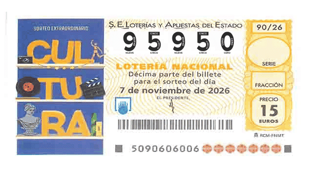 Décimo 95950 del sorteo 90-07/11/2026 Sábado