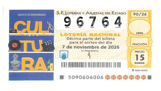 Décimo 96764 del sorteo 90-07/11/2026 Sábado