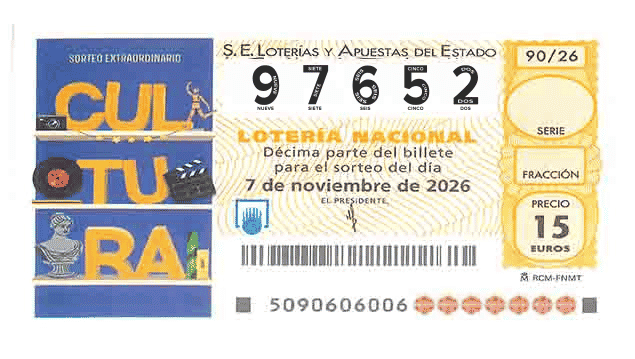 Décimo 97652 del sorteo 90-07/11/2026 Sábado