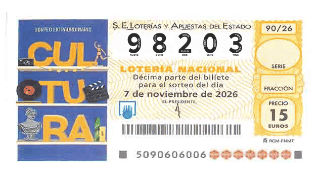 Décimo 98203 del sorteo 90-07/11/2026 Sábado