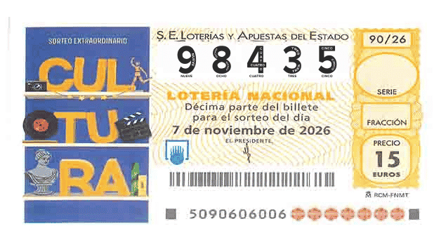 Décimo 98435 del sorteo 90-07/11/2026 Sábado