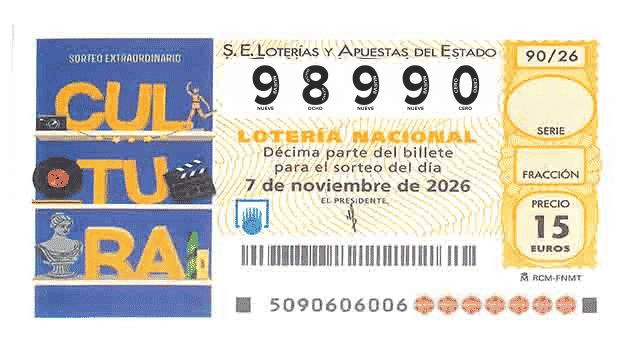 Décimo 98990 del sorteo 90-07/11/2026 Sábado